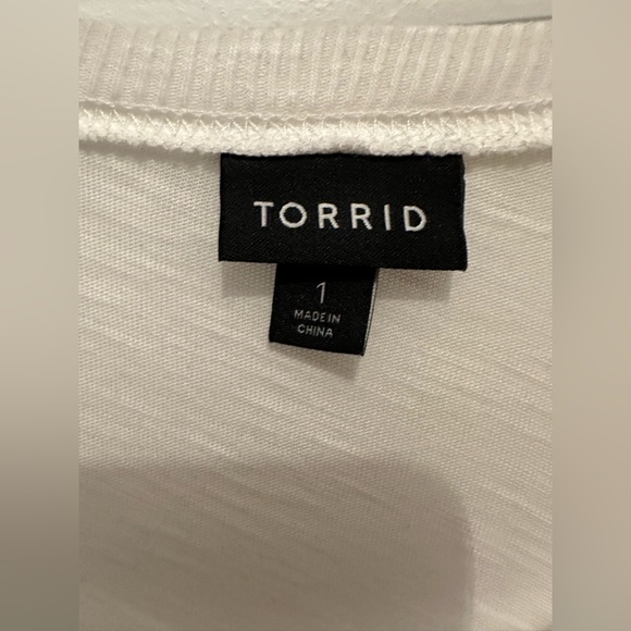 Torrid Tiered Top (white) - Picture 3 of 3